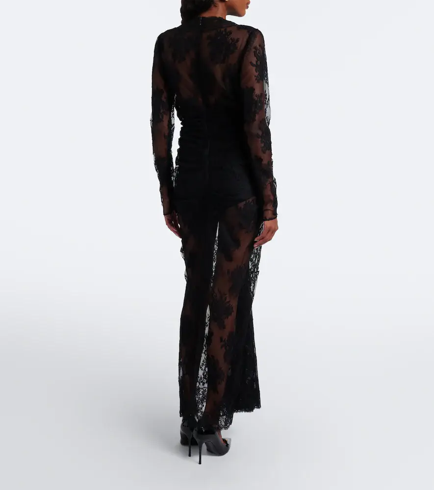 Dolce & Gabbana Gathered cotton-blend lace maxi dress | Thumbnail 5 Dolce & Gabbana Gathered cotton-blend lace maxi dress | Thumbnail 5