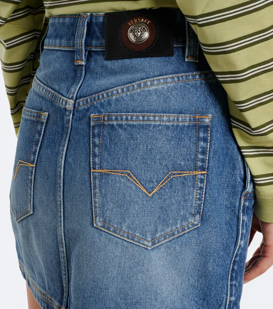 Versace Faded denim miniskirt | Thumbnail 5 Versace Faded denim miniskirt | Thumbnail 5