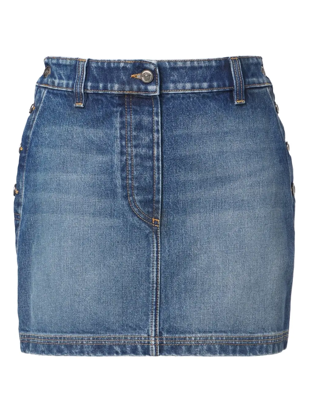 Faded denim miniskirt Faded denim miniskirt