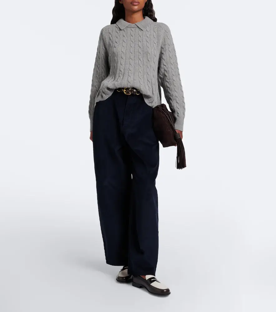 Polo Ralph Lauren Cable-knit wool and cashmere polo sweater | Thumbnail 7