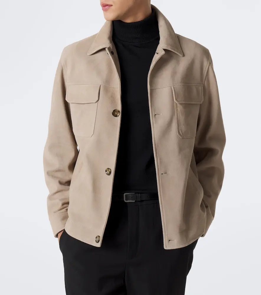 Lardini Suede blouson jacket | Thumbnail 4 Lardini Suede blouson jacket | Thumbnail 4