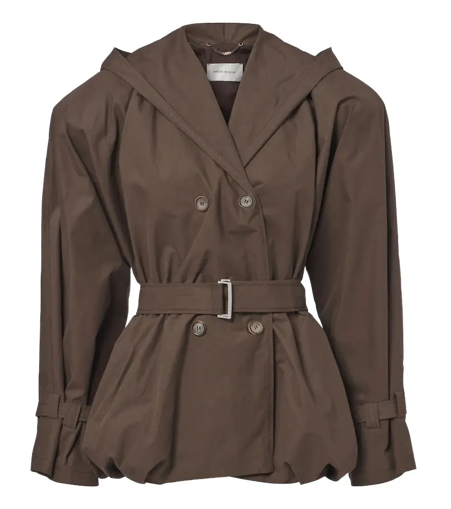 Magda Butrym Belted hooded cotton jacket | Image 1 Magda Butrym Belted hooded cotton jacket | Image 1