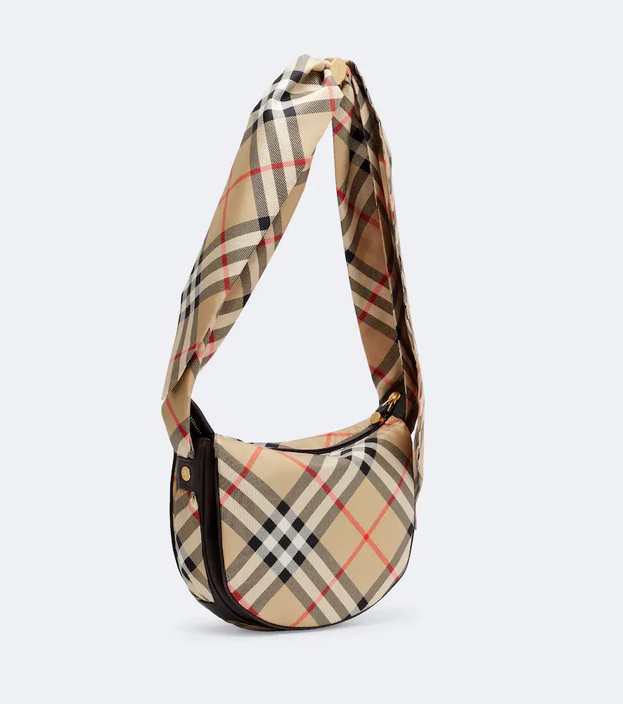 Burberry Check silk twill shoulder bag | Thumbnail 2