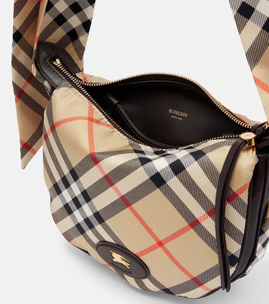 Burberry Check silk twill shoulder bag | Thumbnail 3