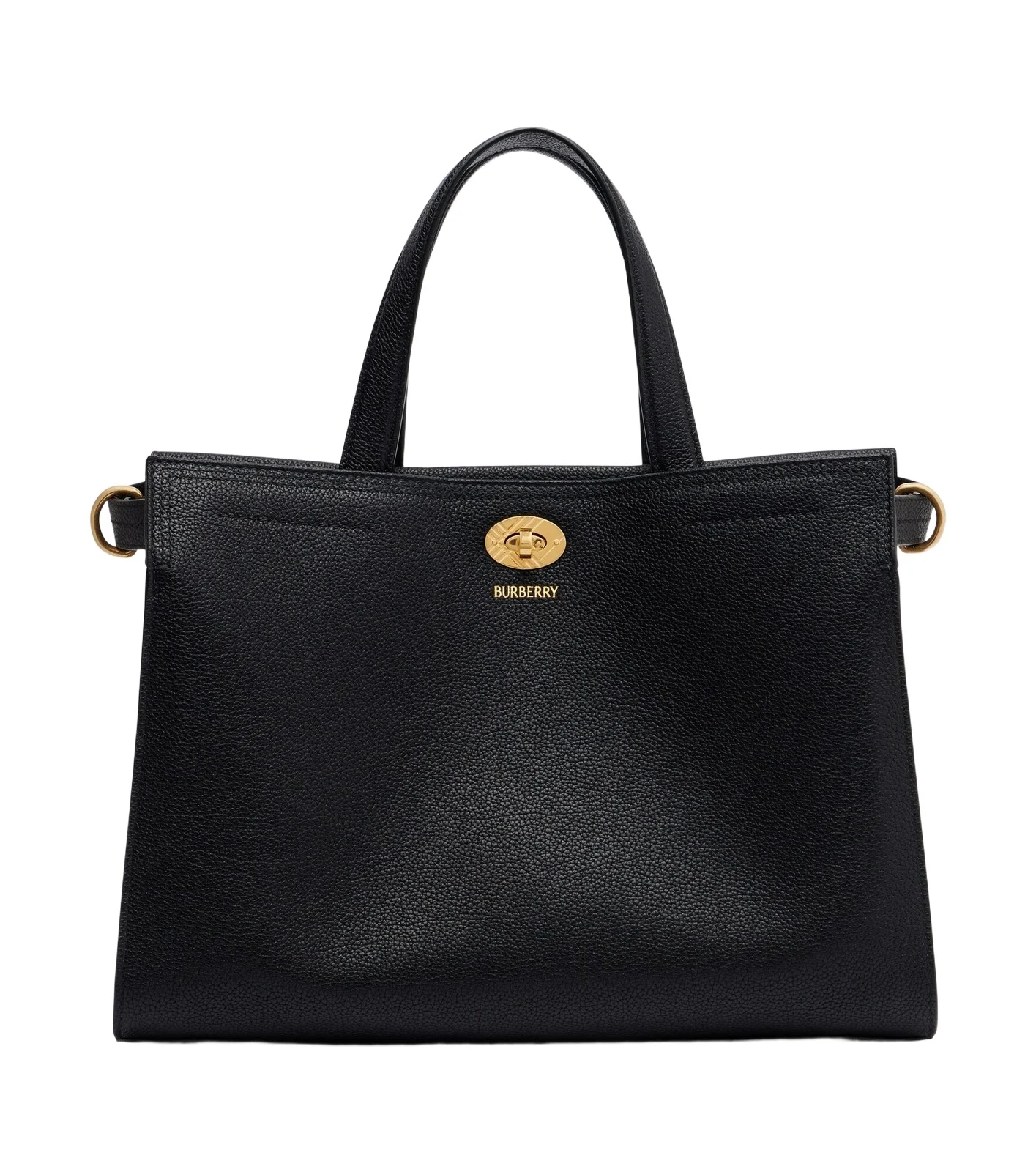 Burberry Check Small leather top-handle bag