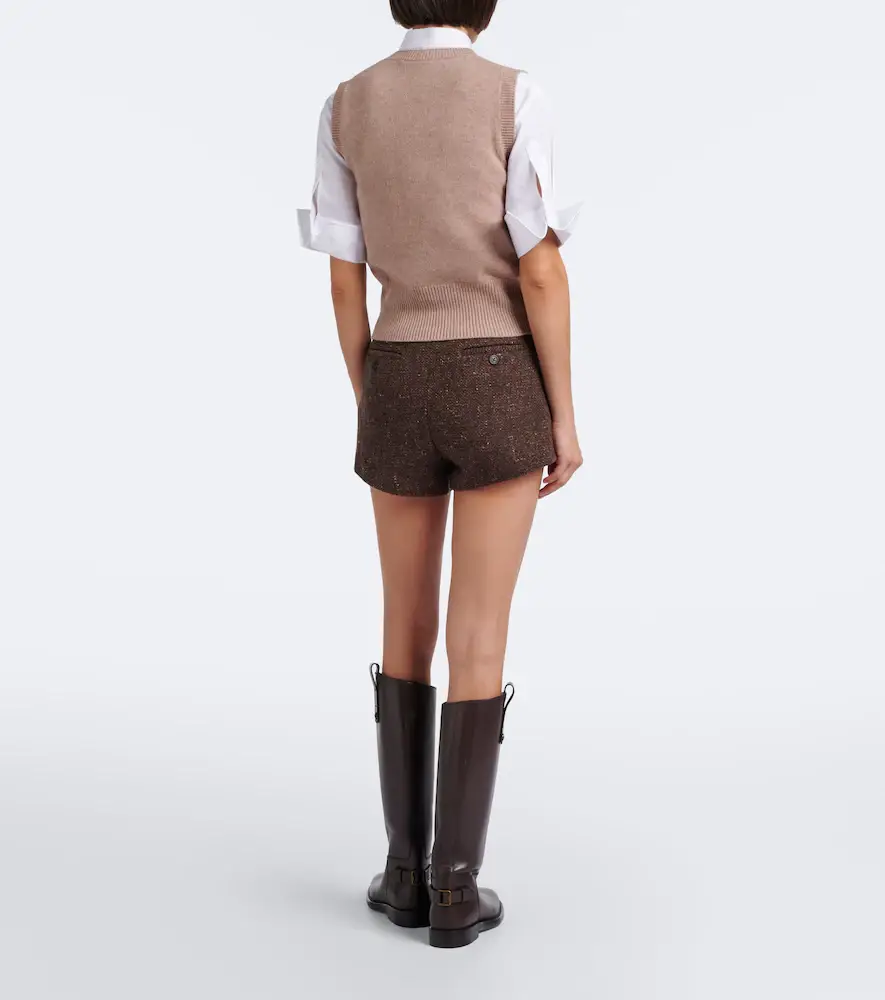 Ralph Lauren Collection Wool and cashmere-blend bouclé shorts | Thumbnail 2 Ralph Lauren Collection Wool and cashmere-blend bouclé shorts | Thumbnail 2