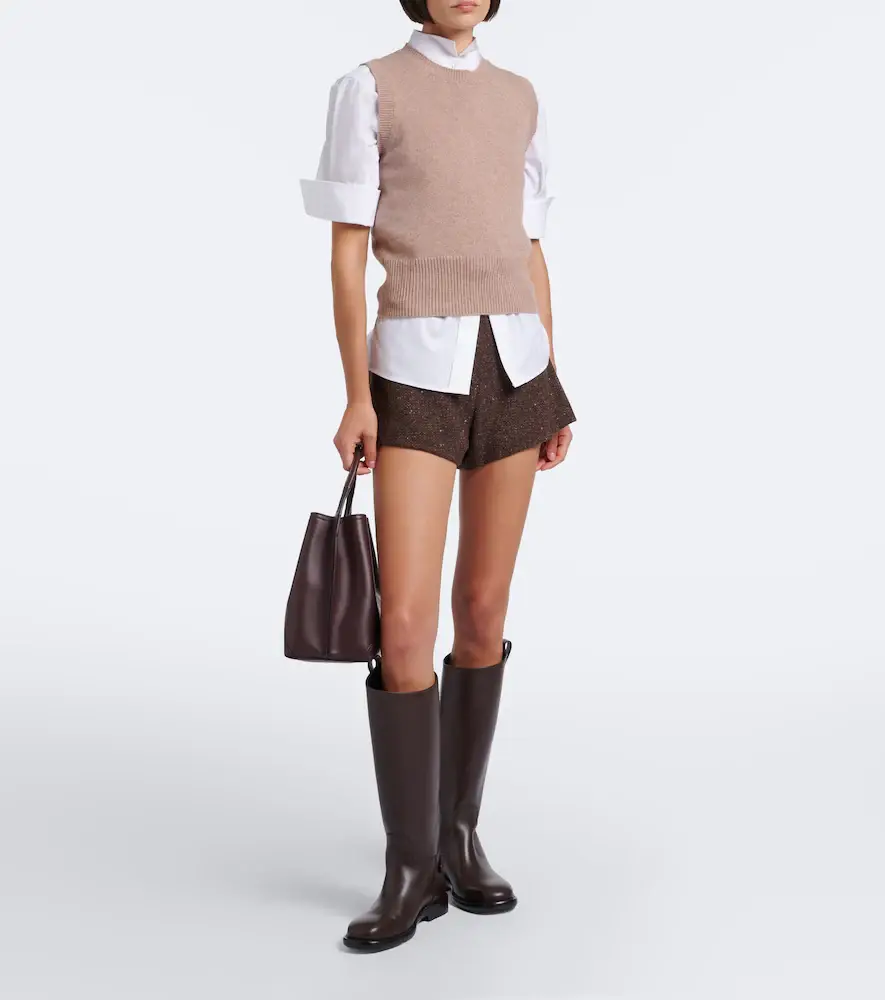 Ralph Lauren Collection Wool and cashmere-blend bouclé shorts | Thumbnail 5 Ralph Lauren Collection Wool and cashmere-blend bouclé shorts | Thumbnail 5