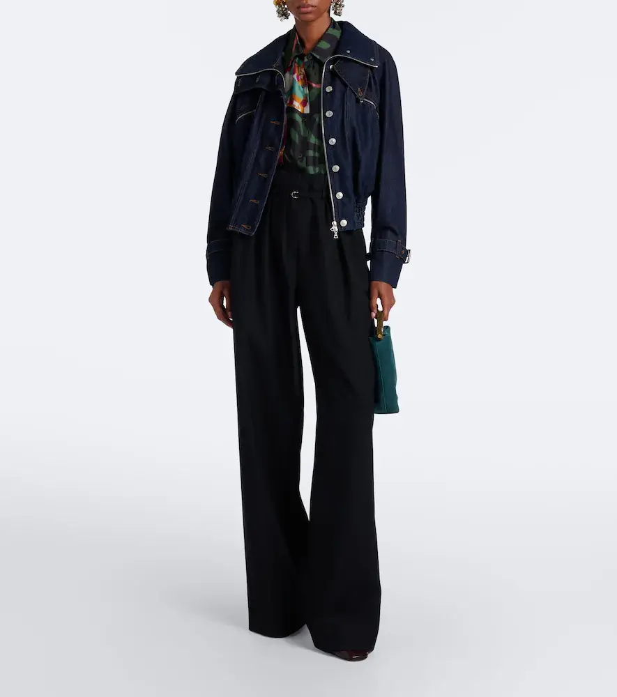 Dries Van Noten Denim blouson jacket | Thumbnail 2 Dries Van Noten Denim blouson jacket | Thumbnail 2