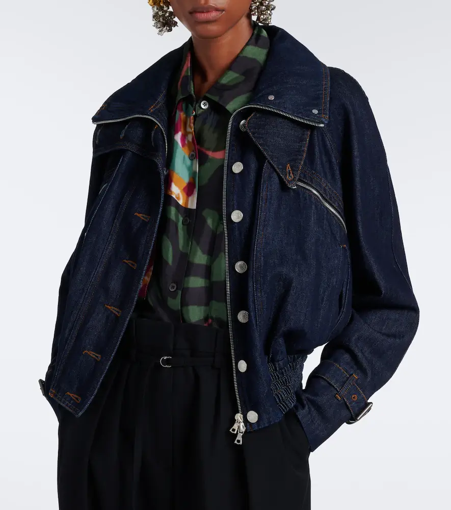 Dries Van Noten Denim blouson jacket | Thumbnail 3 Dries Van Noten Denim blouson jacket | Thumbnail 3