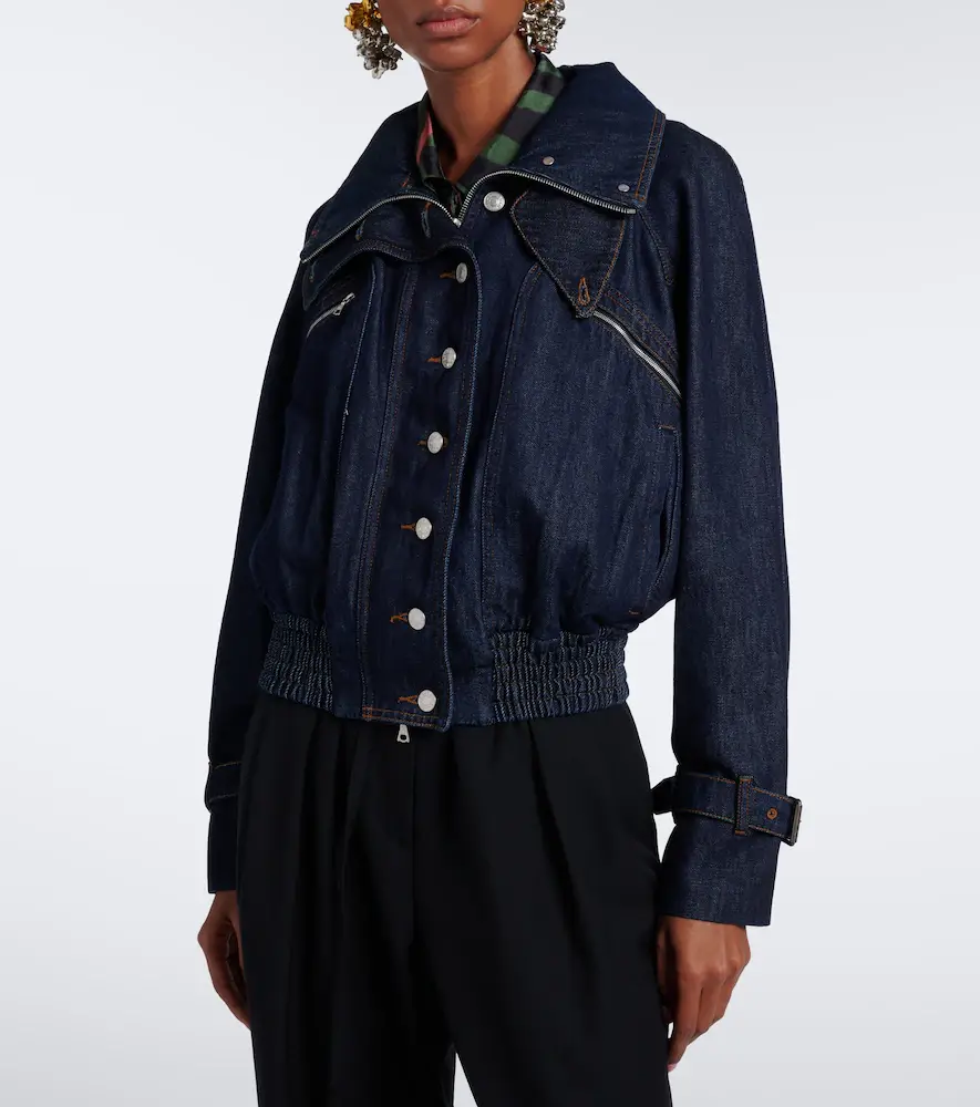 Dries Van Noten Denim blouson jacket | Thumbnail 4 Dries Van Noten Denim blouson jacket | Thumbnail 4