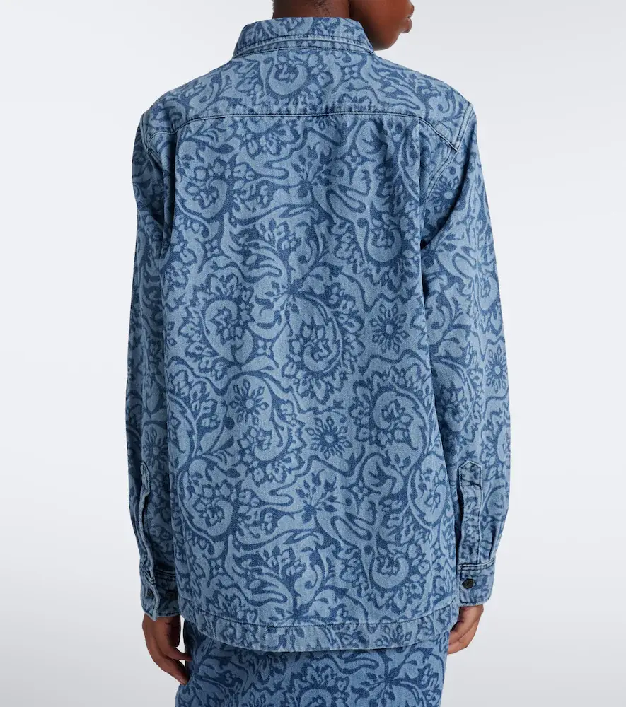 Dries Van Noten Floral denim overshirt | Thumbnail 5 Dries Van Noten Floral denim overshirt | Thumbnail 5