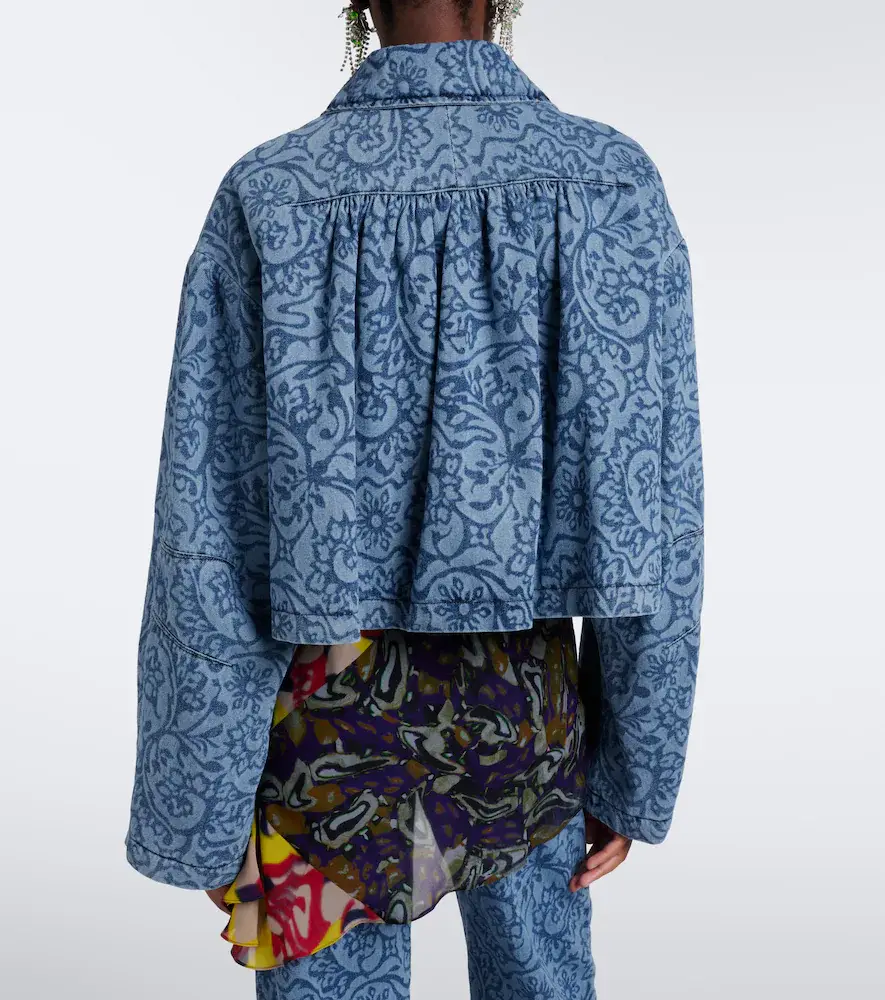 Dries Van Noten Floral denim jacket | Thumbnail 6 Dries Van Noten Floral denim jacket | Thumbnail 6