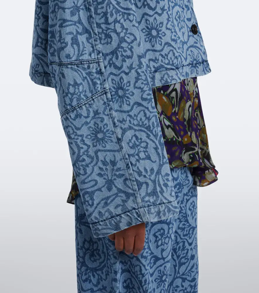 Dries Van Noten Floral denim jacket | Thumbnail 7 Dries Van Noten Floral denim jacket | Thumbnail 7