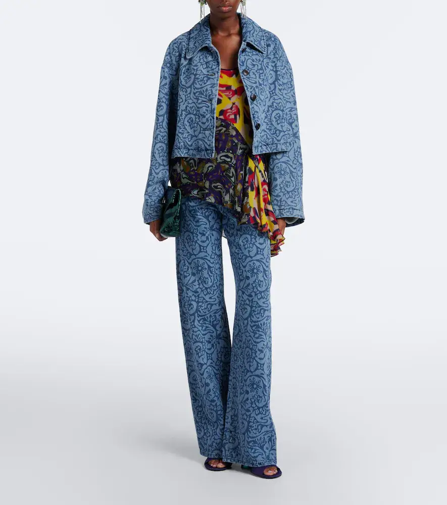 Dries Van Noten Floral wide-leg jeans | Thumbnail 5 Dries Van Noten Floral wide-leg jeans | Thumbnail 5