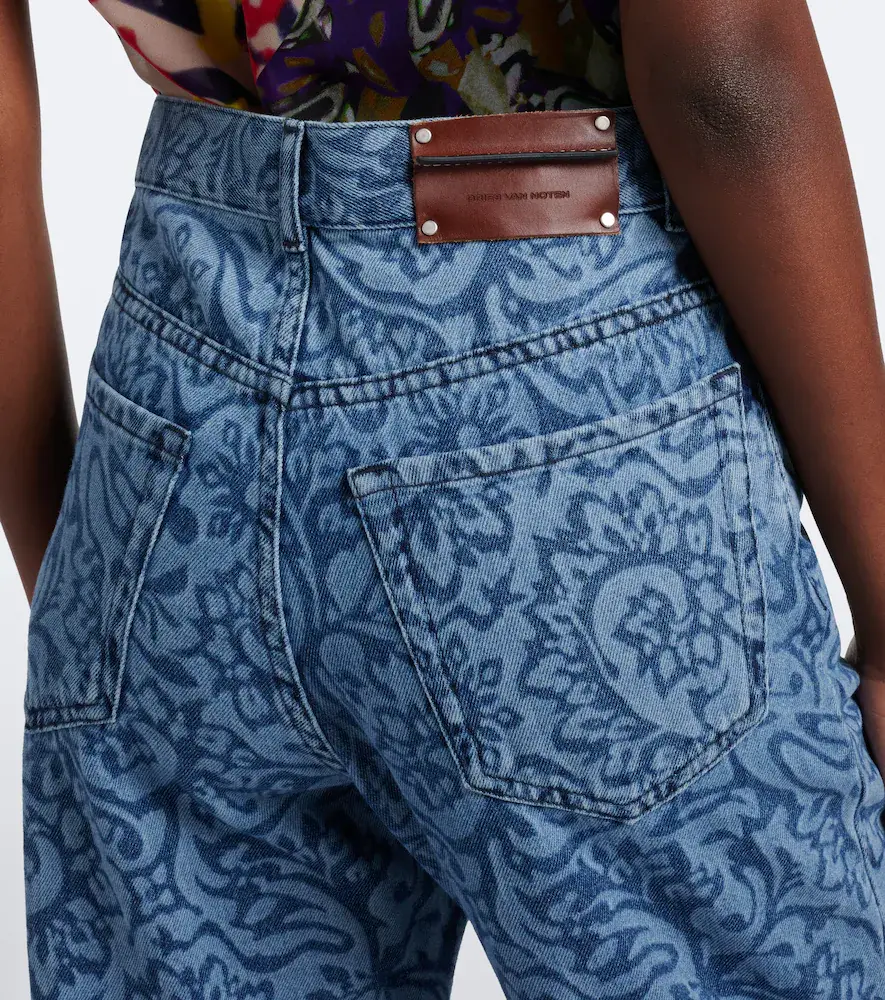 Dries Van Noten Floral wide-leg jeans | Thumbnail 6 Dries Van Noten Floral wide-leg jeans | Thumbnail 6