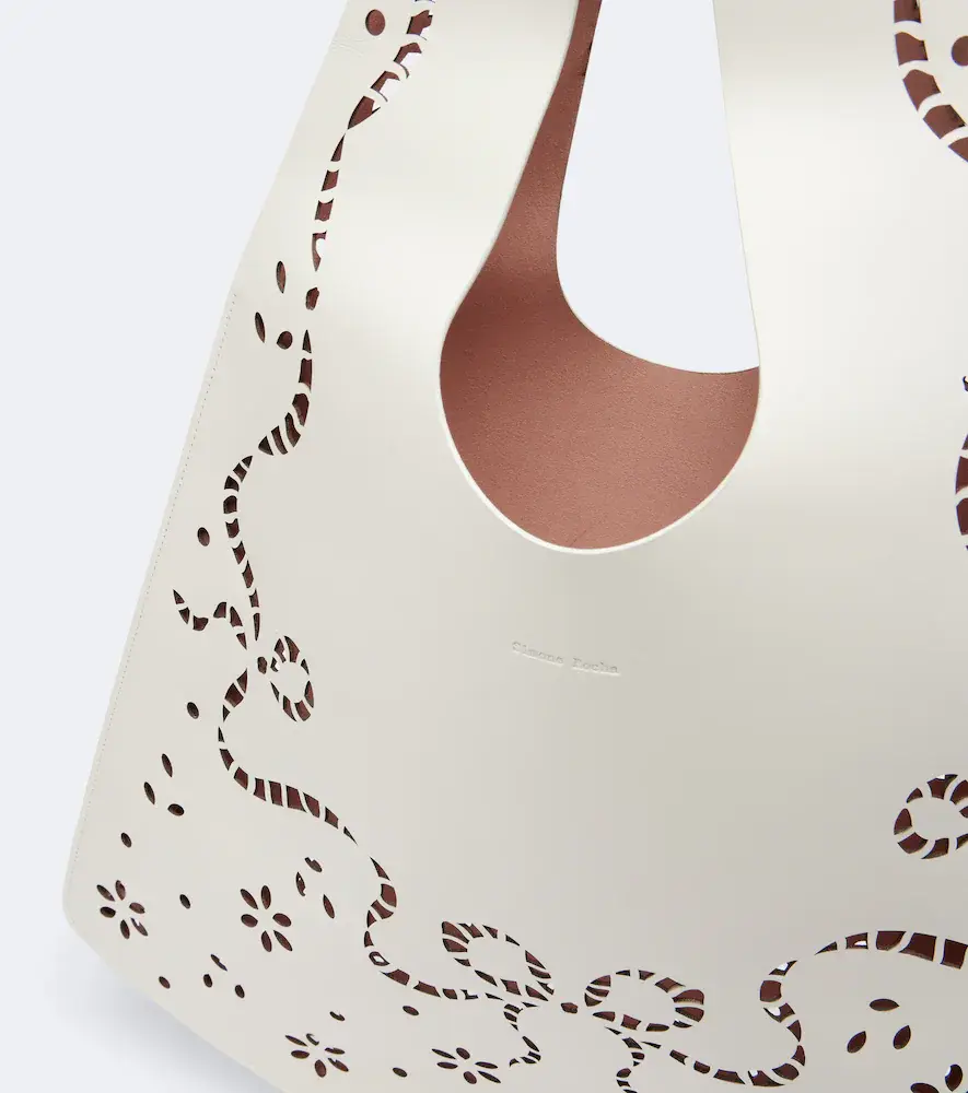 Simone Rocha Laser-cut leather shopper | Thumbnail 2 Simone Rocha Laser-cut leather shopper | Thumbnail 2