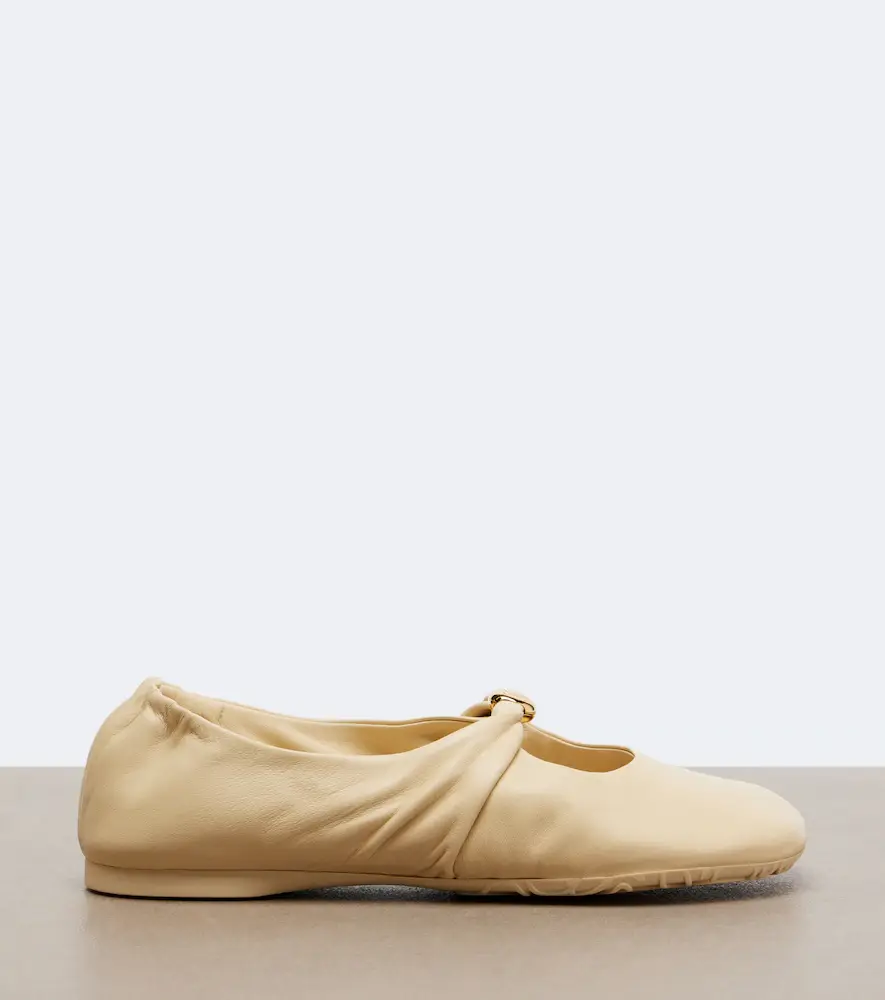 Loewe Pebble Soft leather Mary Jane flats | Thumbnail 3