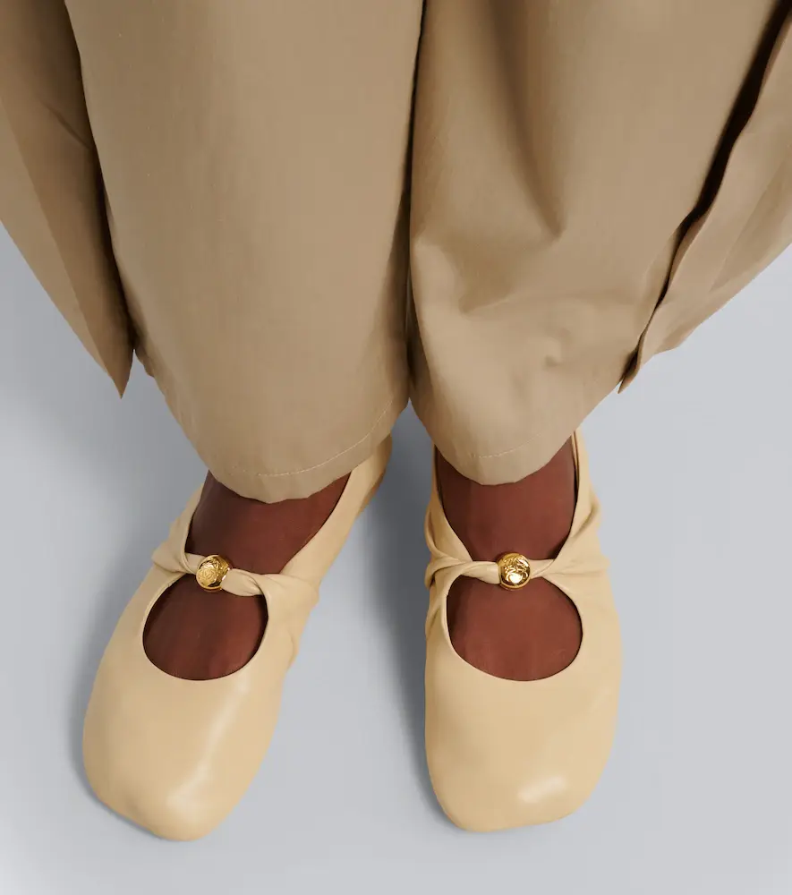 Loewe Pebble Soft leather Mary Jane flats | Thumbnail 6