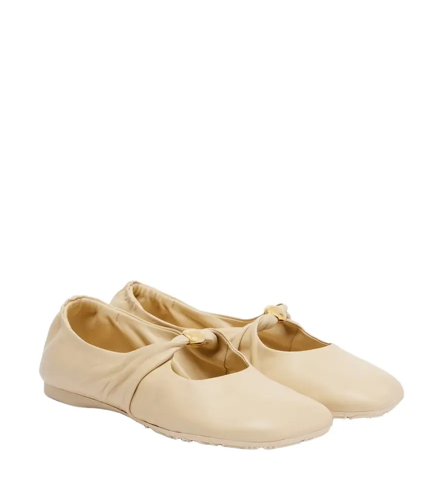 Loewe Pebble Soft leather Mary Jane flats | Image 1 Loewe Pebble Soft leather Mary Jane flats | Image 1