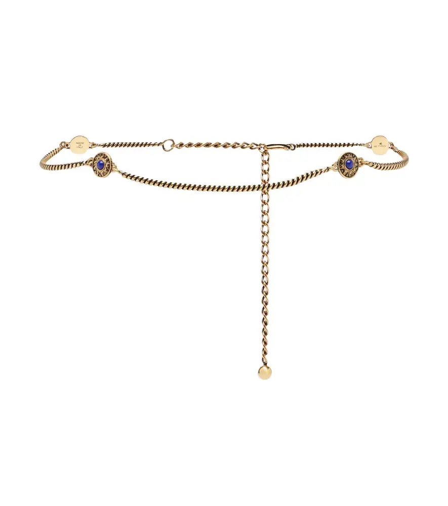 Embellished chain belt Embellished chain belt