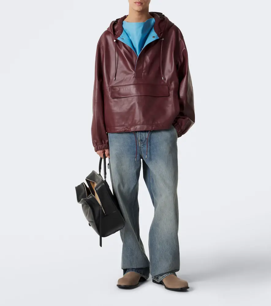 Loewe Hooded leather jacket | Thumbnail 4 Loewe Hooded leather jacket | Thumbnail 4