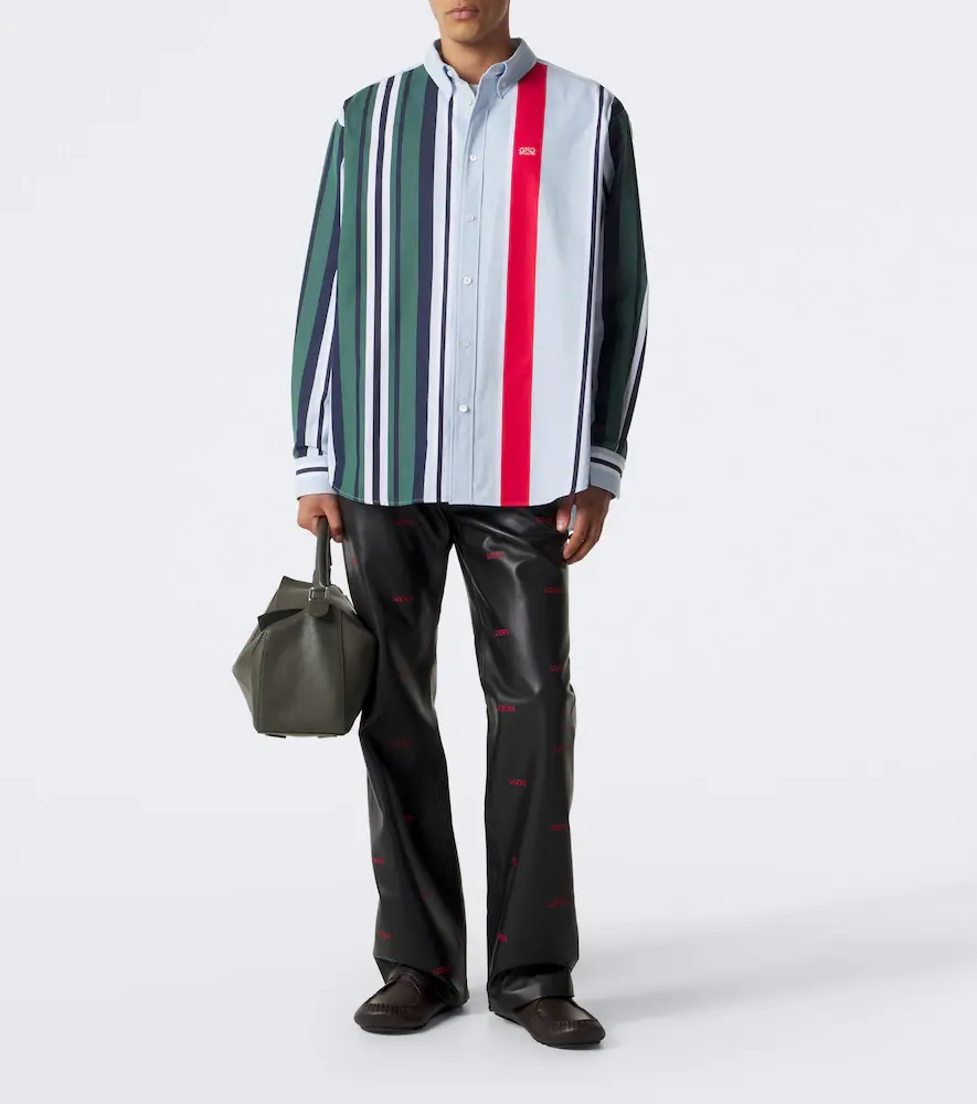 Loewe Logo leather flared pants | Thumbnail 4 Loewe Logo leather flared pants | Thumbnail 4