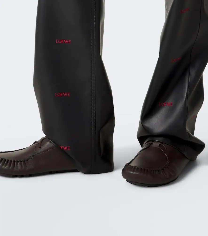 Loewe Logo leather flared pants | Thumbnail 6 Loewe Logo leather flared pants | Thumbnail 6