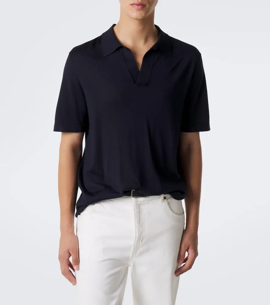 Gabriela Hearst Stendhal cashmere and silk polo shirt | Thumbnail 4 Gabriela Hearst Stendhal cashmere and silk polo shirt | Thumbnail 4
