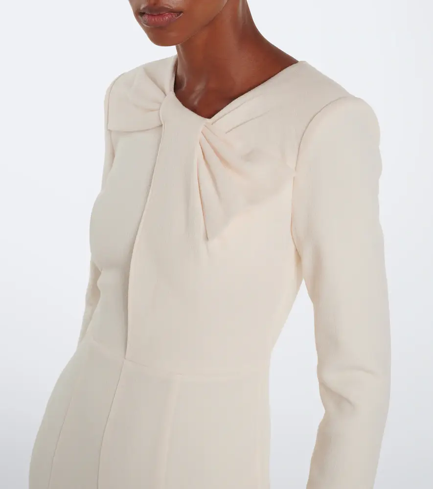 Roland Mouret Bow-detail wool crêpe cocktail dress | Thumbnail 6 Roland Mouret Bow-detail wool crêpe cocktail dress | Thumbnail 6