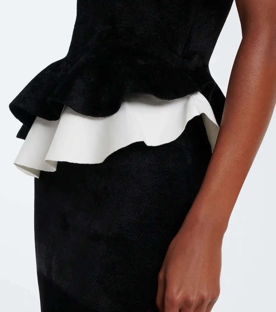 Roland Mouret Paneled peplum cocktail dress | Thumbnail 2