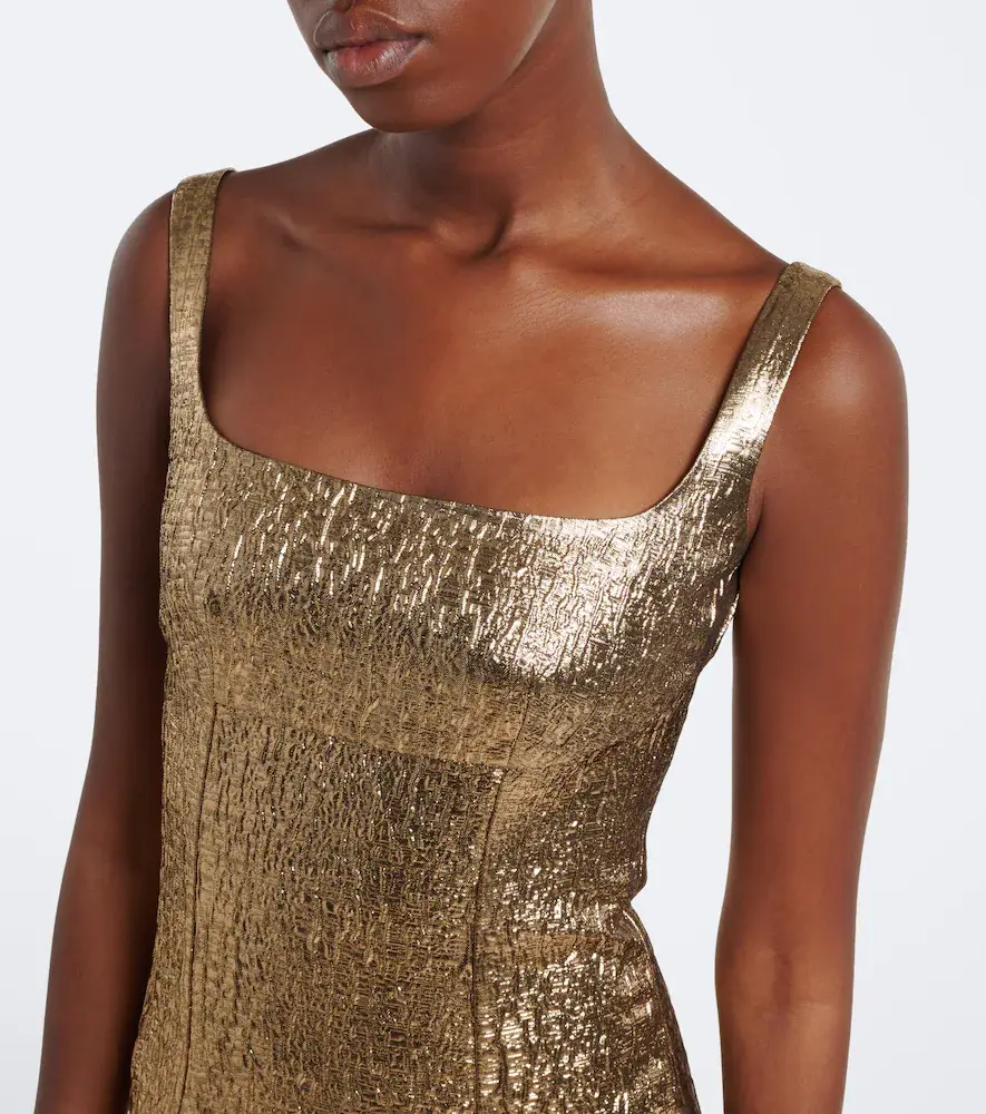 Roland Mouret Lamé jacquard gown | Thumbnail 3 Roland Mouret Lamé jacquard gown | Thumbnail 3