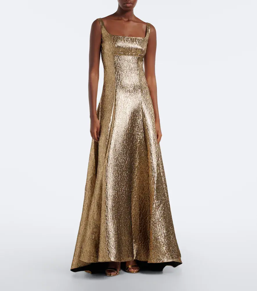 Roland Mouret Lamé jacquard gown | Thumbnail 4 Roland Mouret Lamé jacquard gown | Thumbnail 4