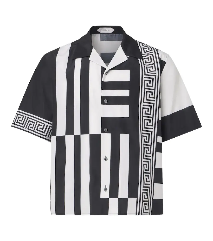 Versace Printed cotton and silk bowling shirt | Image 1 Versace Printed cotton and silk bowling shirt | Image 1