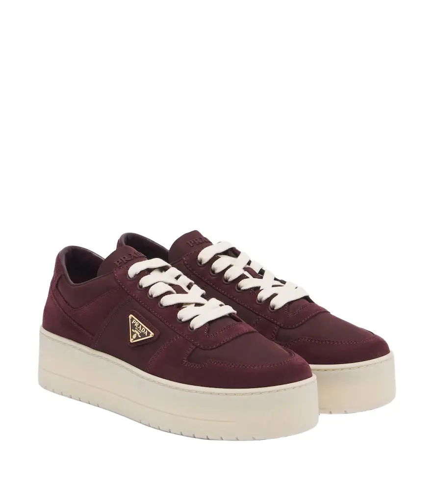 Prada Downtown Bold Re-Nylon and suede sneakers | Image 1 Prada Downtown Bold Re-Nylon and suede sneakers | Image 1