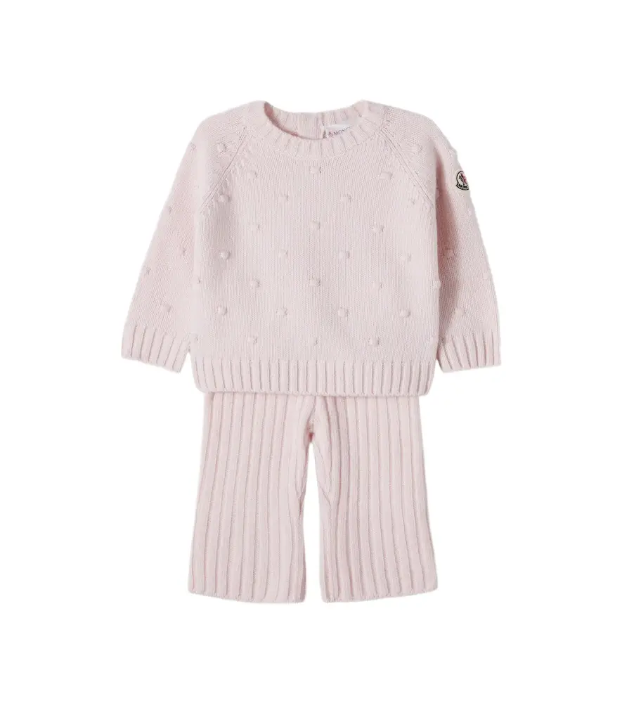 Moncler Enfant Baby wool and cashmere sweater and pants set | Image 1 Moncler Enfant Baby wool and cashmere sweater and pants set | Image 1
