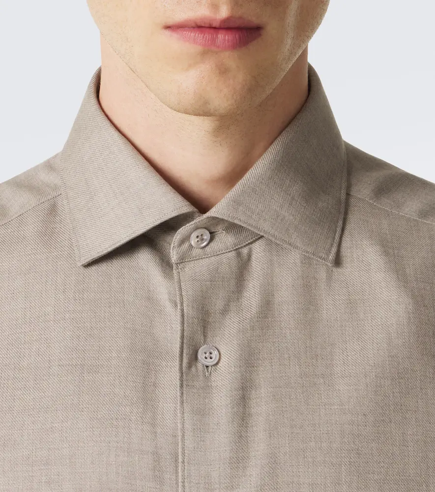 Zegna Cotton and cashmere shirt | Thumbnail 3 Zegna Cotton and cashmere shirt | Thumbnail 3