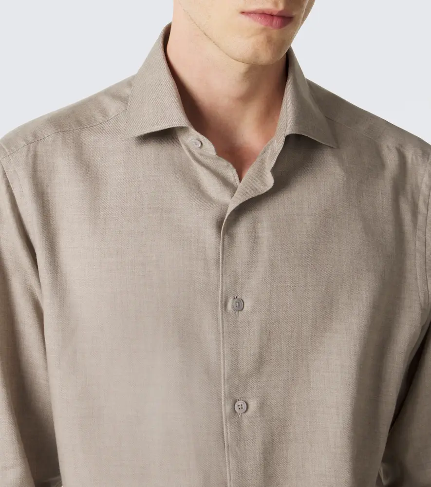 Zegna Cotton and cashmere shirt | Thumbnail 5 Zegna Cotton and cashmere shirt | Thumbnail 5