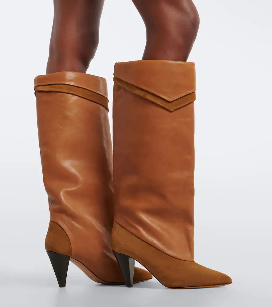 Isabel Marant Lezra suede and leather knee-high boots | Thumbnail 5 Isabel Marant Lezra suede and leather knee-high boots | Thumbnail 5