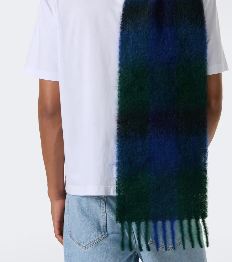 The Row Creana checked mohair and wool scarf | Thumbnail 4 The Row Creana checked mohair and wool scarf | Thumbnail 4