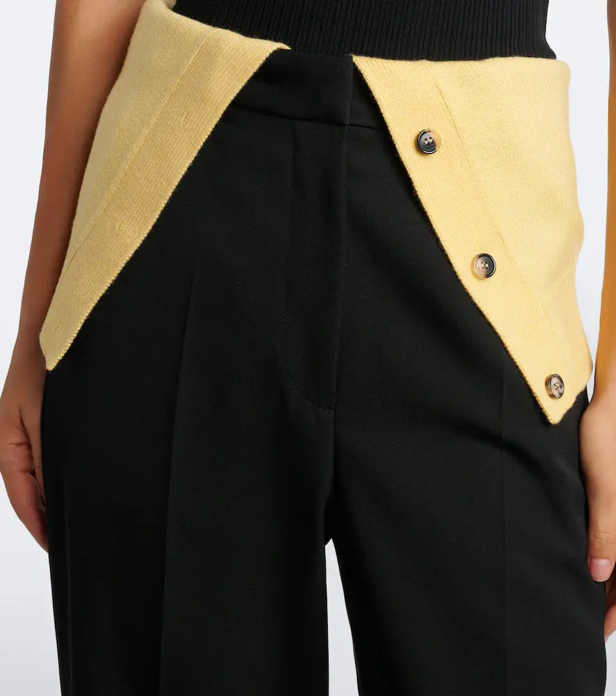 Loewe Paneled wool wide-leg pants | Thumbnail 5 Loewe Paneled wool wide-leg pants | Thumbnail 5