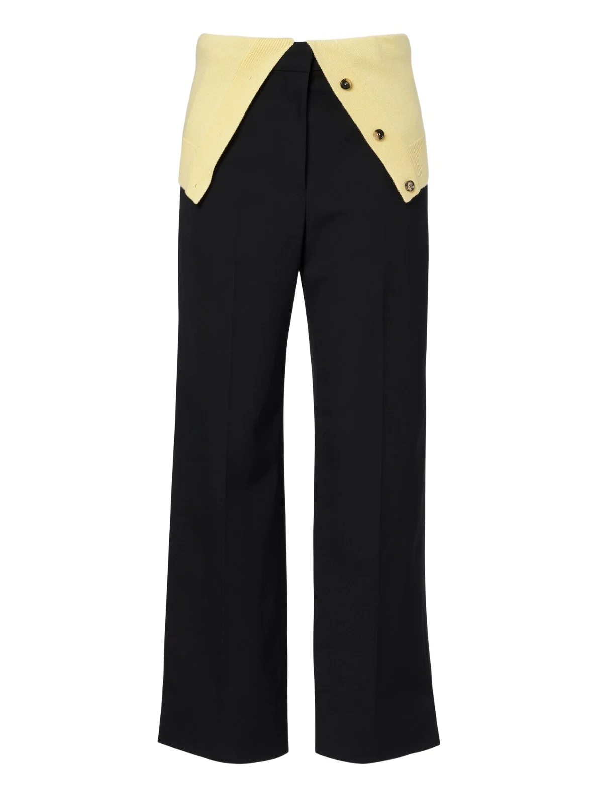 Paneled wool wide-leg pants Paneled wool wide-leg pants