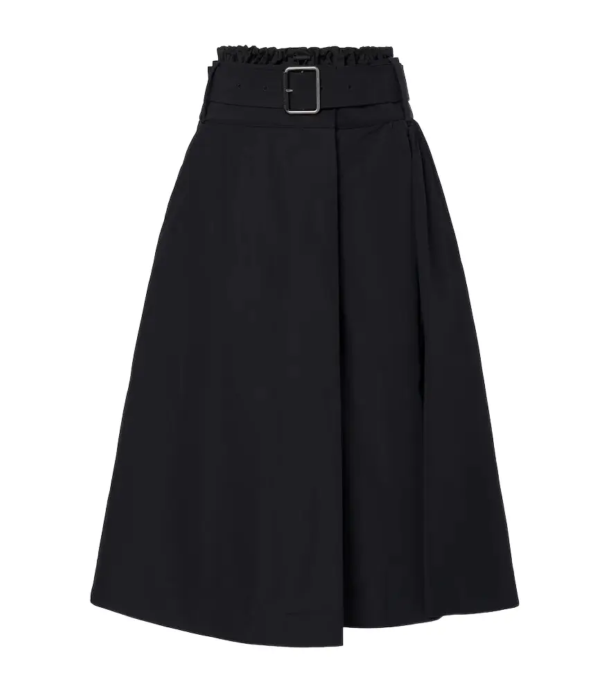 Loewe Belted cotton-blend midi skirt | Image 1 Loewe Belted cotton-blend midi skirt | Image 1