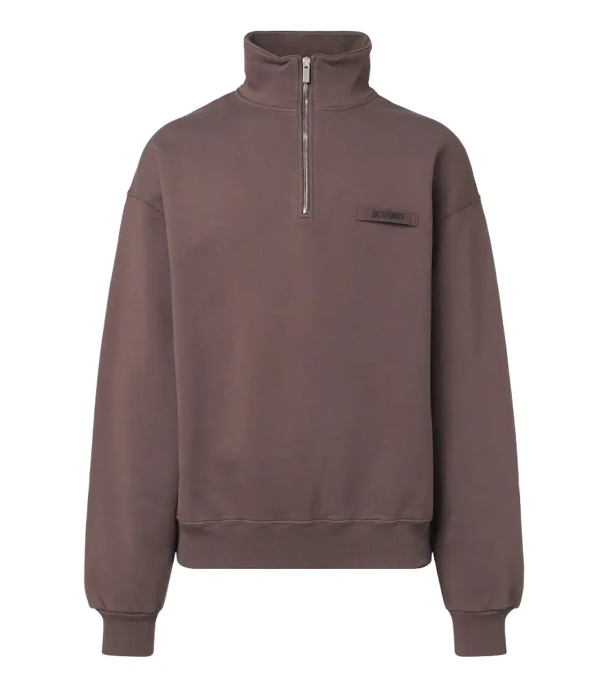 Jacquemus Camionneur half-zip cotton jersey sweatshirt | Image 1 Jacquemus Camionneur half-zip cotton jersey sweatshirt | Image 1