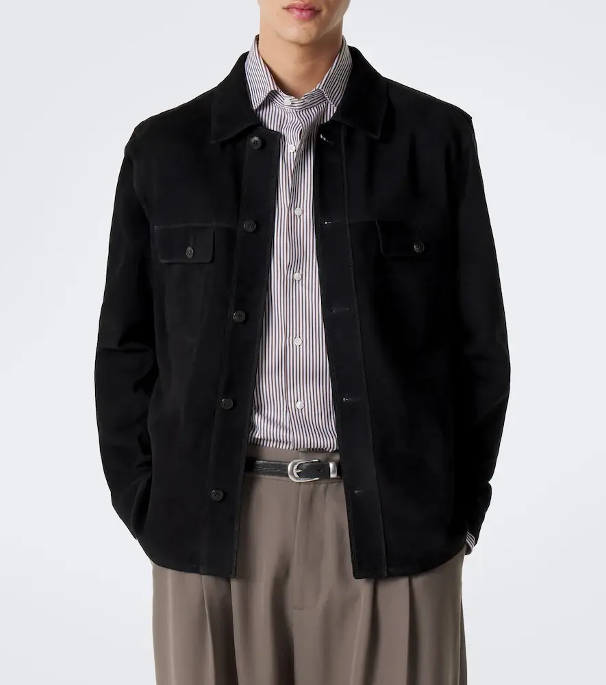 Sunspel Suede overshirt | Thumbnail 3 Sunspel Suede overshirt | Thumbnail 3