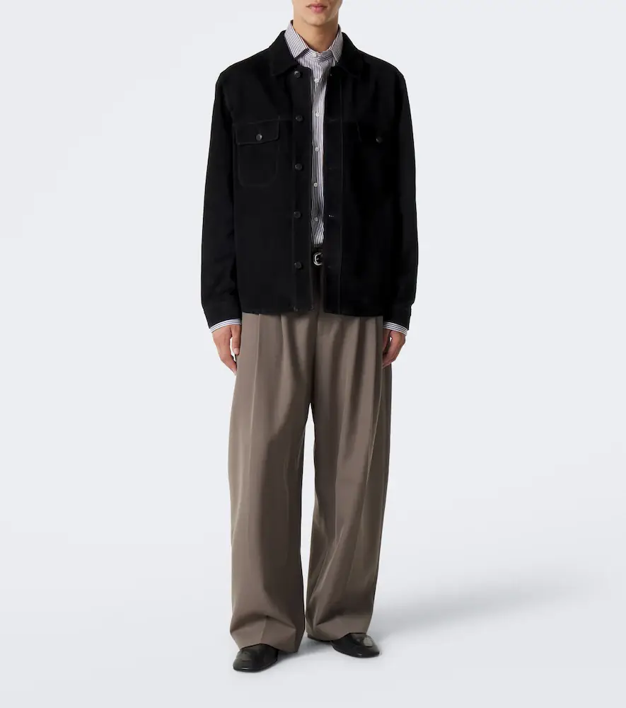 Sunspel Suede overshirt | Thumbnail 5 Sunspel Suede overshirt | Thumbnail 5