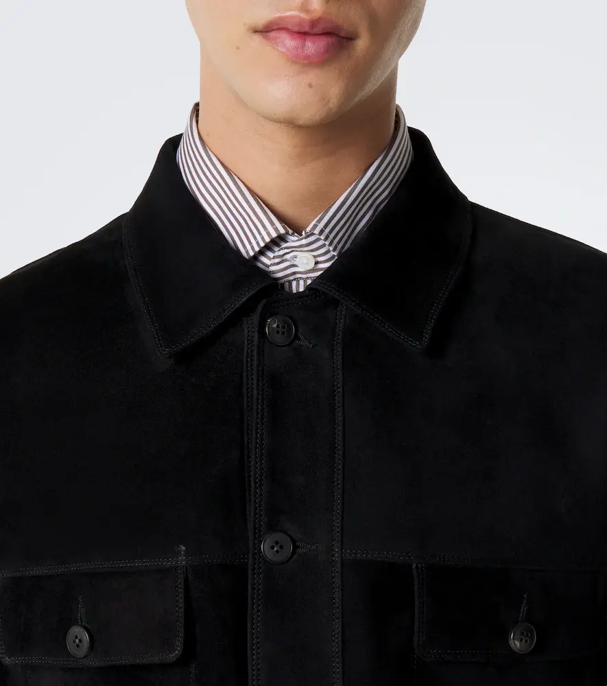 Sunspel Suede overshirt | Thumbnail 6 Sunspel Suede overshirt | Thumbnail 6