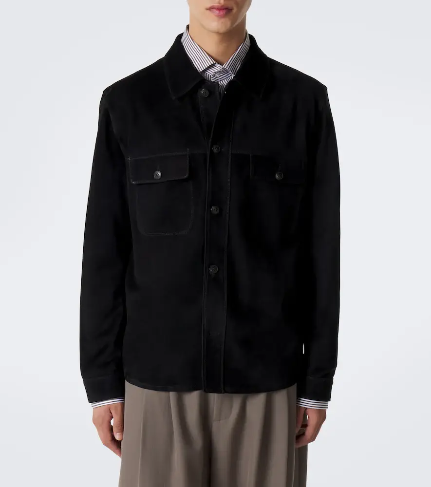 Sunspel Suede overshirt | Thumbnail 7 Sunspel Suede overshirt | Thumbnail 7