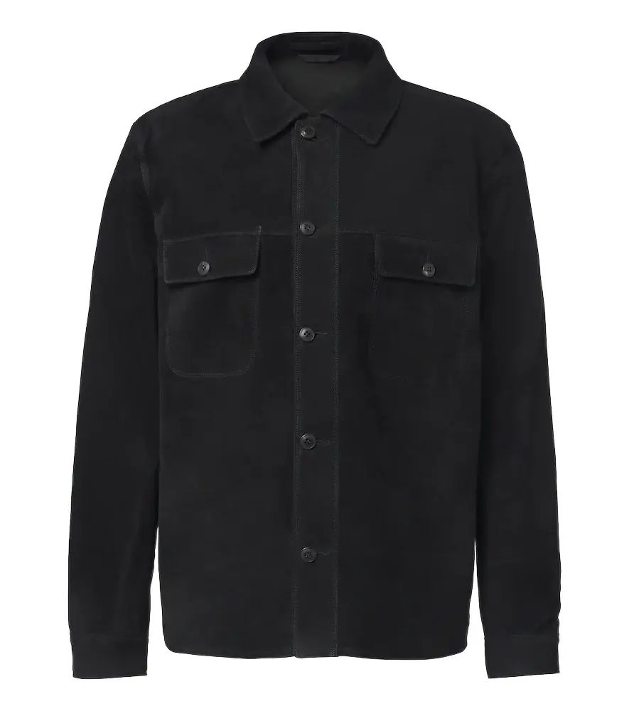 Sunspel Suede overshirt