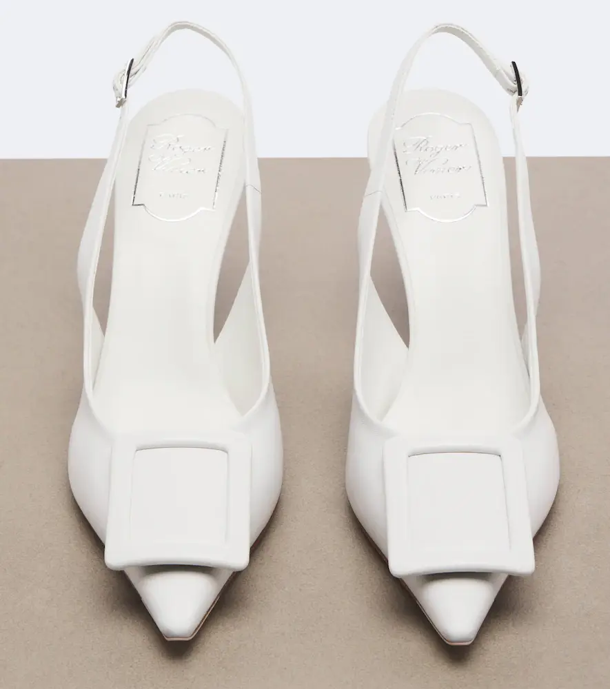 Roger Vivier Viv' In The City leather slingback pumps | Thumbnail 3 Roger Vivier Viv' In The City leather slingback pumps | Thumbnail 3