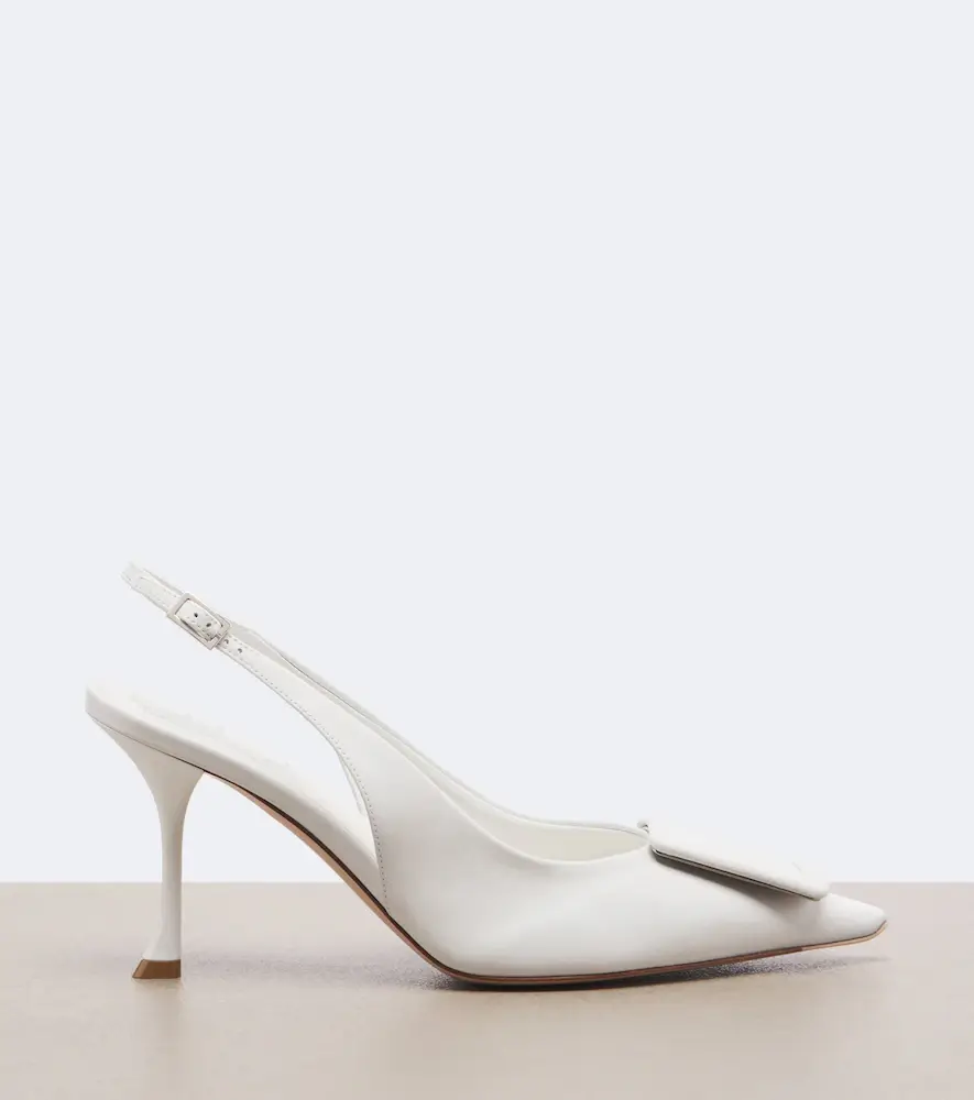 Roger Vivier Viv' In The City leather slingback pumps | Thumbnail 4 Roger Vivier Viv' In The City leather slingback pumps | Thumbnail 4